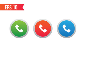 contact button icon / call button for websites / applications