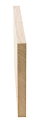 Wooden board isolated on a white background close-up.