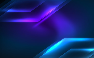 Dynamic neon shiny abstract background. Trendy abstract layout template for business or technology presentation, internet poster or web brochure cover, wallpaper