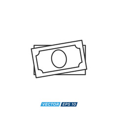 Money Icon Design Vector Template
