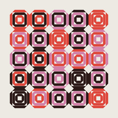 Mid-Century Abstract Vector Pattern Design