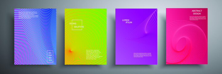 Abstract vector illustration of a colored cover with graphic geometric elements. Template for brochures, covers, notebooks, banners, magazines and flyers, modern design template for websites.