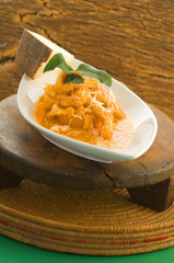 Trippa in tegame con menta fresca e pecorino