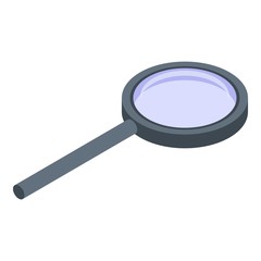 Manager magnifier icon. Isometric of manager magnifier vector icon for web design isolated on white background