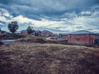 these are old houses on the island of Valaam