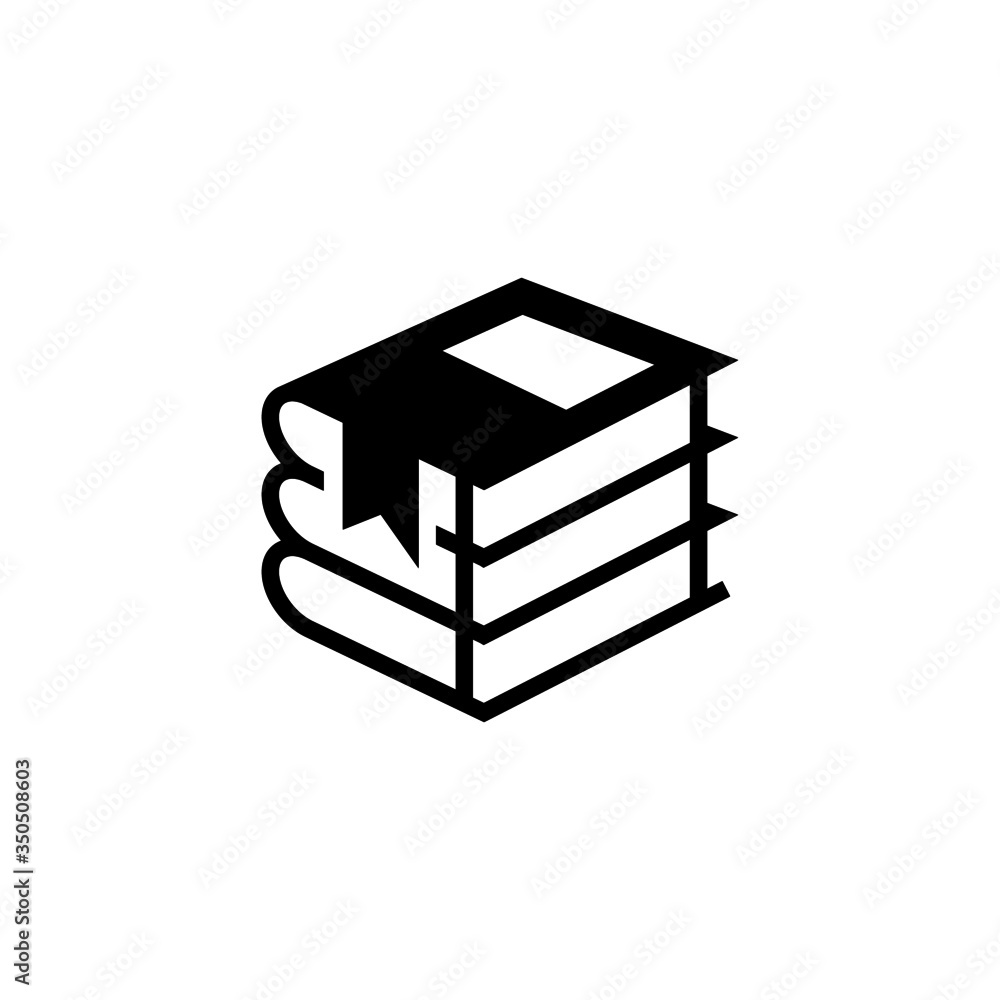 Poster library vector icon in black solid flat design icon isolated on white background
