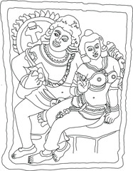 Isurumuni Lovers Sri Lankan ancient stone carving art