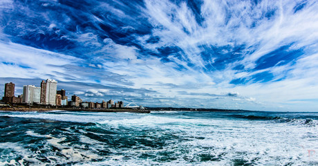 Beautiful Clouds on The Ocean in South Africa - obrazy, fototapety, plakaty