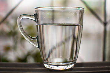 background photo A glass of water with light and shadow abstract beautiful vivid fresh thirsty clean healty refresh