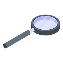 Manager magnifier icon. Isometric of manager magnifier vector icon for web design isolated on white background