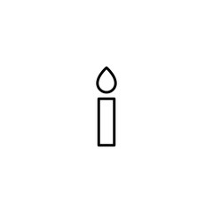candle light icon vector illustration