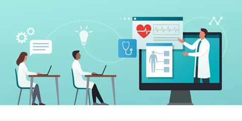 Online medical webinar