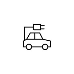 electric car icon vector illustration