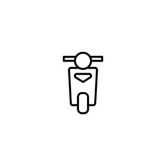 moped bike icon vector illustration