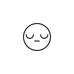neutral emotion icon vector illustration