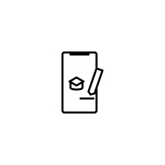 online learning icon vector illustration