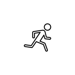 human run icon vector illustration