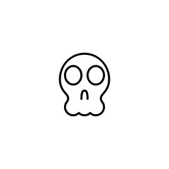 skull, skeleton icon vector illustration