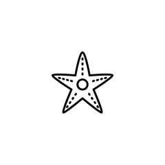 Obraz premium starfish sea icon vector illustration