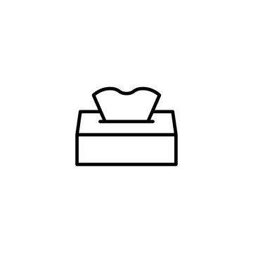 Tissue Box Icon Vector Illustration