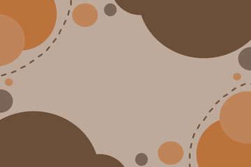 Orange and brown simple circle background image,