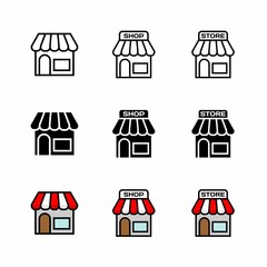 Shop & Store - Flat Icon Design : Business Theme, Shopping Theme, Infographics and Other Graphic Related Assets.