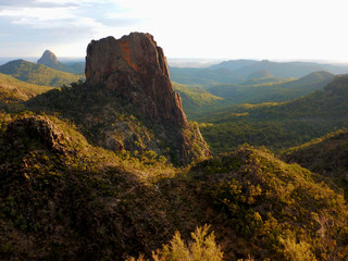 Fototapeta na wymiar Rock formations in a valley