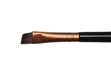 Makeup brush for applying face powder isolated on white background with clipping path