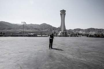 Petra is a big Palace Tomb and the main attraction of Jordan. Petra is included in the UNESCO heritage list.
There are Bedouin houses at historical site of Petra, next to the Nabatean theatre, in the 