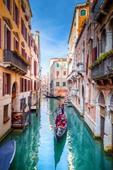 Deurstickers Canal in Venice, Italy © adisa