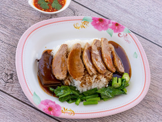Thai Food Mixed Duck and Chicken Dishes