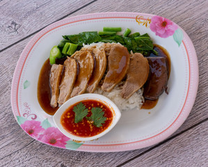 Thai Food Mixed Duck and Chicken Dishes
