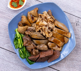 Thai Food Mixed Duck and Chicken Dishes