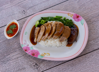 Thai Food Mixed Duck and Chicken Dishes