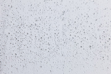 raindrops on window.