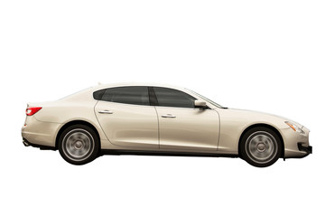 Car on a white background