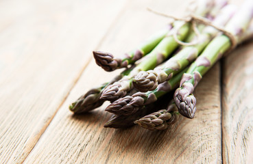 Fresh green asparagus