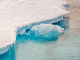Edge of an iceberg in Antarctica