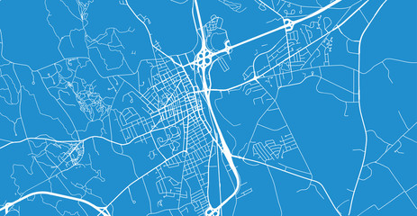 Urban vector city map of Concord, USA. New Hampshire state capital