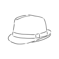 hat vector illustration sketches template. hat, vector sketch illustration
