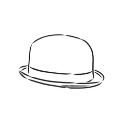 hat vector illustration sketches template. hat, vector sketch illustration