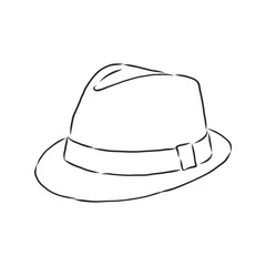 hat vector illustration sketches template. hat, vector sketch illustration