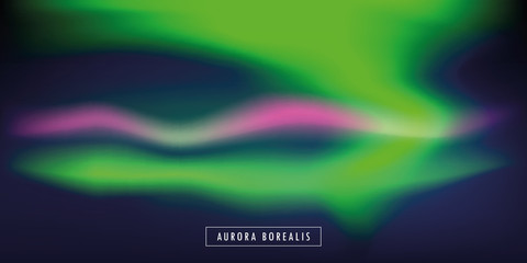 aurora borealis beautiful polar lights background vector illustration EPS10