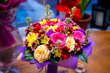 these are bouquets of flowers