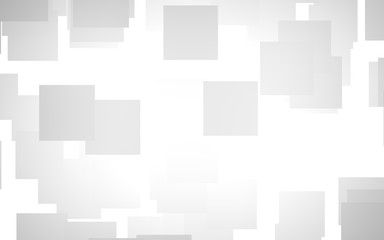 White abstract background. Misty backdrop with grey squares. 3D illustration