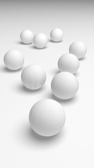 White abstract background. Lowpoly backdrop. Crumpled paper. 3D illustration