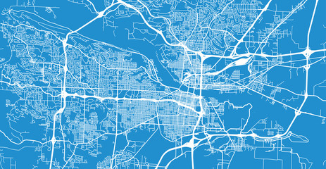 Urban vector city map of Little Rock, USA. Arkansas state capital