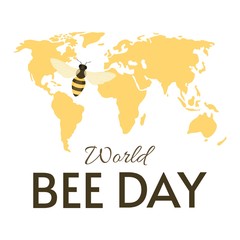 World Bee Day Vector Design Template