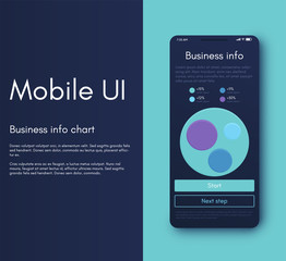 Fototapeta premium Mobile application interface. Ui design, vector illustration