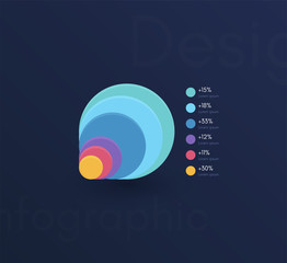 Vector graphic infographics. Template for creating web applications, workflow layout, diagram, banner, modern design, business infographic reports